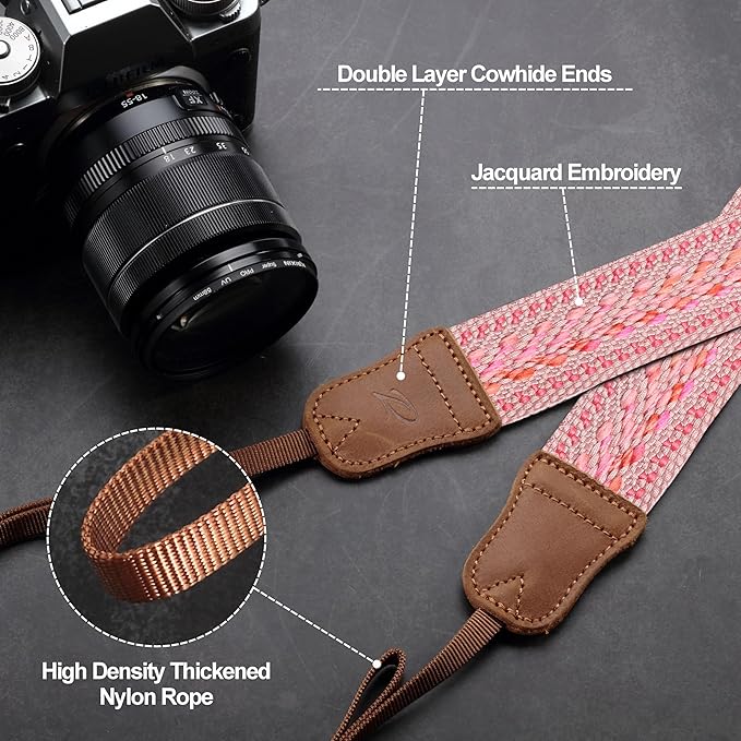 Padwa Lifestyle Speed Pink Camera Strap