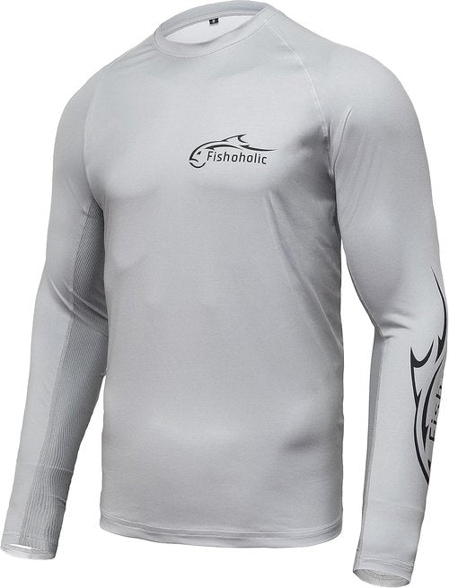 Fishoholic UPF 50 Fishing Shirt - Long Sleeve, Breathable Quick-Dry Sun Protection | Loose Fit