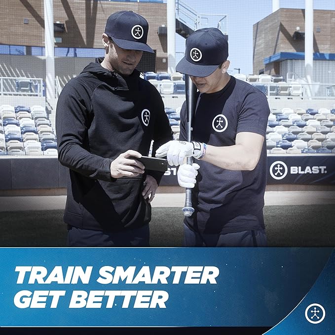 Blast Motion Baseball Swing Analyzer - Improve Your Swing at Every Level - Batting Trainer - Real-time Feedback, Swing Metrics, Video Capture Highlights, Track Performance (GEN3 Sensor)