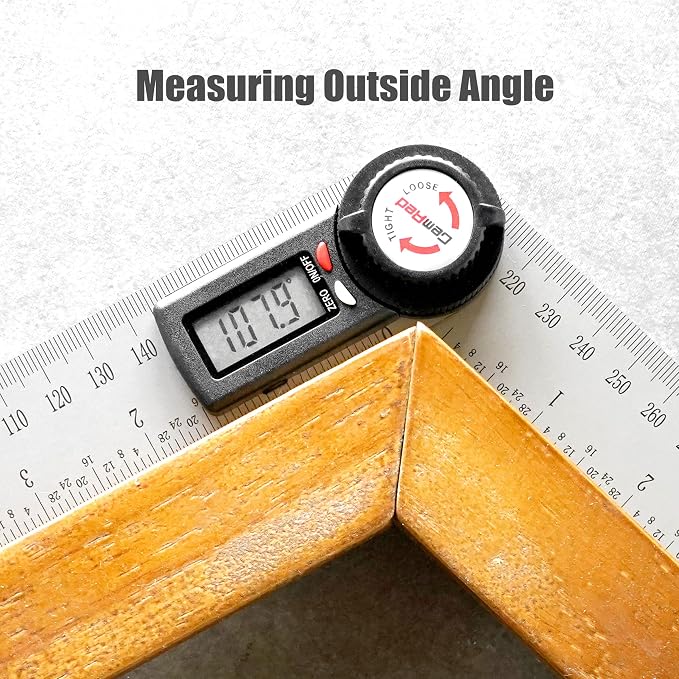 GemRed 82305 Digital Angle Finder Protractor-Stainless steel