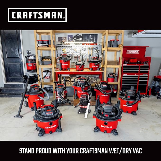 CRAFTSMAN CMXZVBE38639 2-1/2 in. Hose Grip Handle Wet Dry Vac Attachment with Bleeder Valve, Industrial-Grade Shop Vacuum Accessory for Reducing Hand Fatigue, Fits 2-1/2 in. Hose Diameter