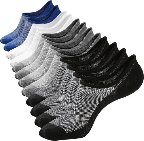 Mottee&Zconia No Show Ankle Socks - Anti-Skid Cotton for Men | Comfortable Low Cut Design