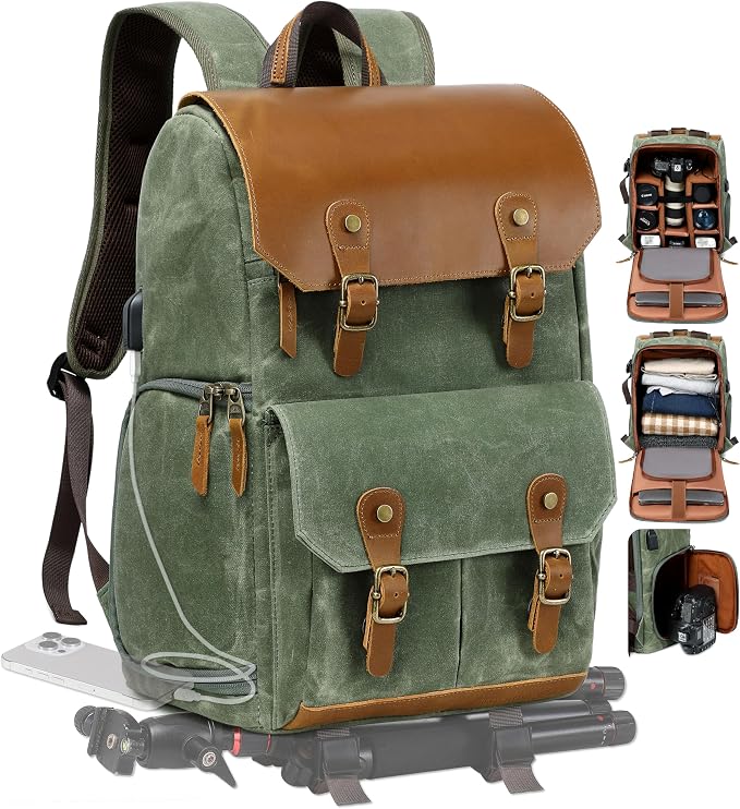 Padwa Lifestyle Green Camera Backpack