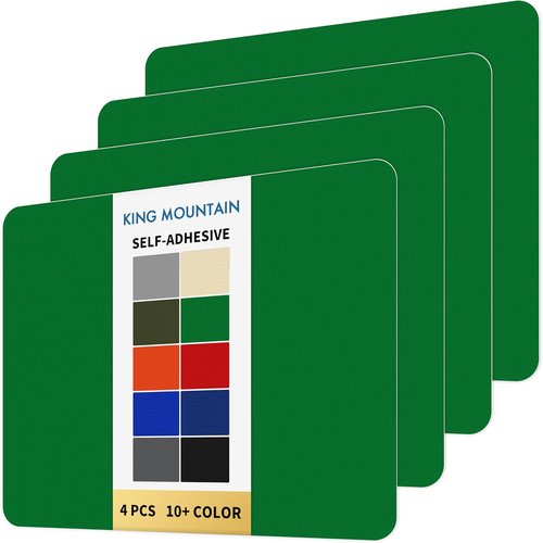 KING MOUNTAIN Self-Adhesive Nylon Fabric Repair Patch - Waterproof 9x11 Inches, 4 Pcs for Quick Outdoor Repairs | Grass Green