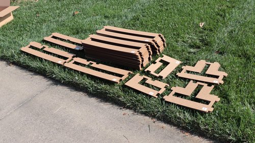 Murray Sporting Goods Premium Pickleball Court Marking Kit | Cardboard Stencil Paint Kit for Driveway, Asphalt or Concrete - Regulation Backyard Pickleball Court Kit