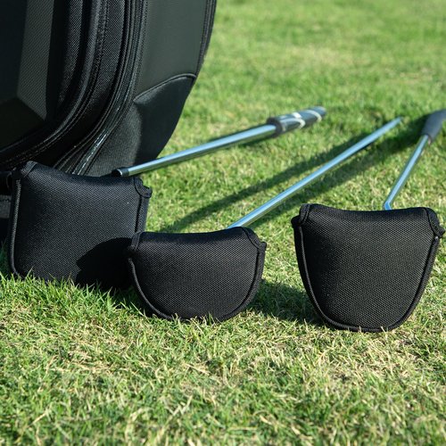 Black Golf Putter Cover Square Mallet Putter Head Cover Magnetic Square Mallet Headcover fits for Scotty Cameron Taylormade