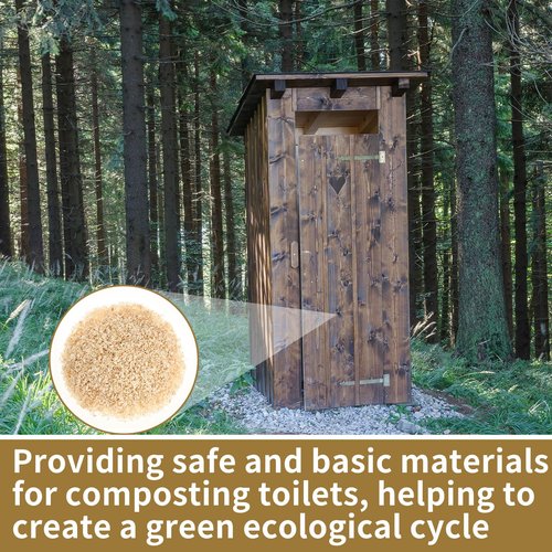 LEIFIDE 5.5 Pounds Composting Toilet All Natural No Chemicals Composting Sawdust for Indoor & Outdoor Organic Compost Toilets, No More Odor