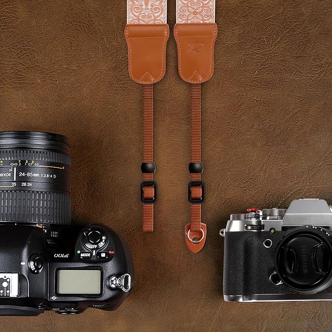 Padwa Lifestyle Khaki Yellow flower Camera Strap