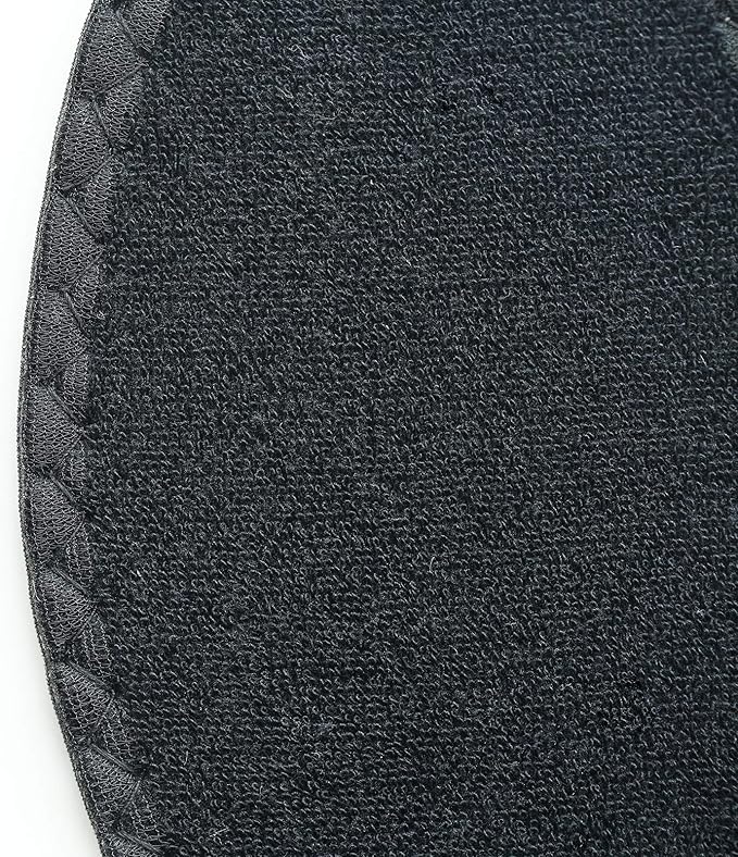 Happystep Cotton Terry Cloth Insoles, Barefoot Shoe Inserts, Sweat Absorption, Odor Control, Moisture-Wicking, Washable and Reusable, Zero Drop Shoe Insoles, 1 Pair Black and 1 Pair White (Men 13)