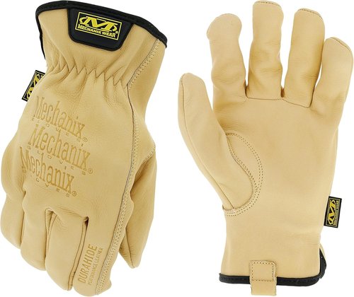 Mechanix Wear Leather Cow Driver Gloves - Breathable & Water Resistant - Comfortable Fit - Tan - Large