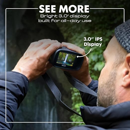 Minolta 10x25 Digital Night Vision Monocular w/Built-in 4K HD Video Camera