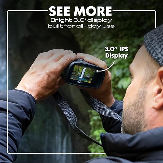 Minolta 10x25 Digital Night Vision Monocular w/Built-in 4K HD Video Camera
