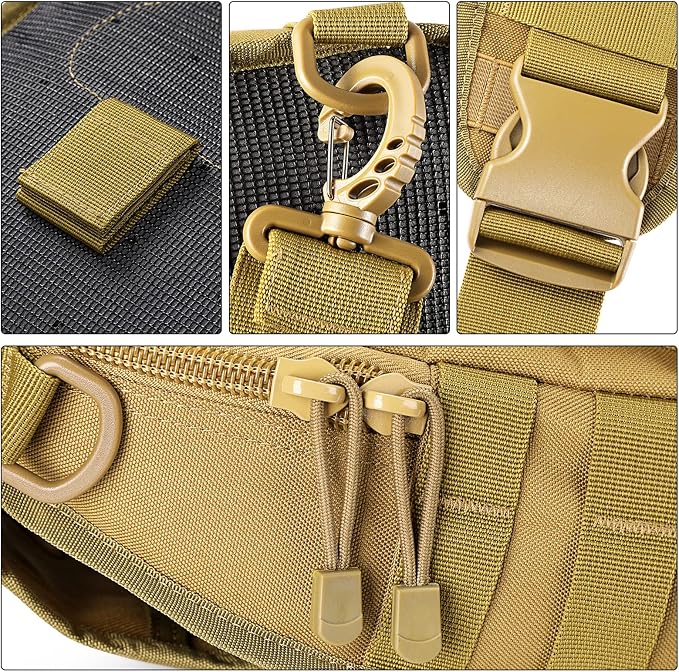 G4Free Outdoor Tactical Bag Backpack, Military Sport Bag Pack Sling Shoulder