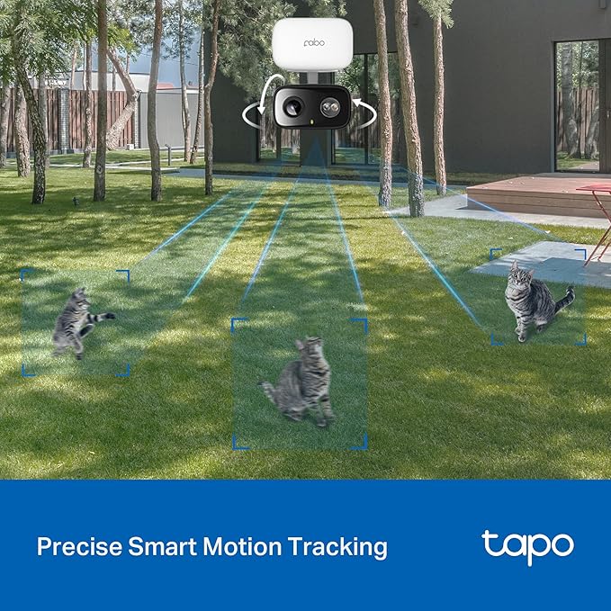Tapo 1080p Pan/Tilt Indoor/Outdoor Security Camera – Free Person/Baby Cry Detect & Motion Track, 360° View, Color Night Vision, SD/Cloud Storage, Works w/Alexa & Google Home HybridCam 360