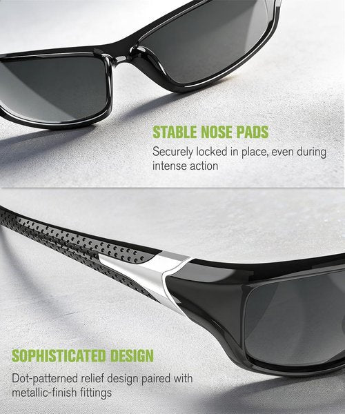 **Skiennix Polarized Sports Sunglasses - UV400 Protection for Driving, Golf, Cycling & Running**