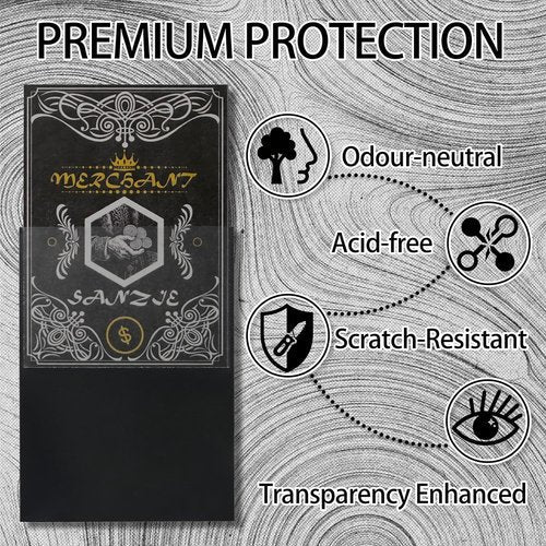 **SANZIE Matte Card Sleeves - Premium Deck Protectors for MTG, TCG & PTCG | 68 Count Light Grey**