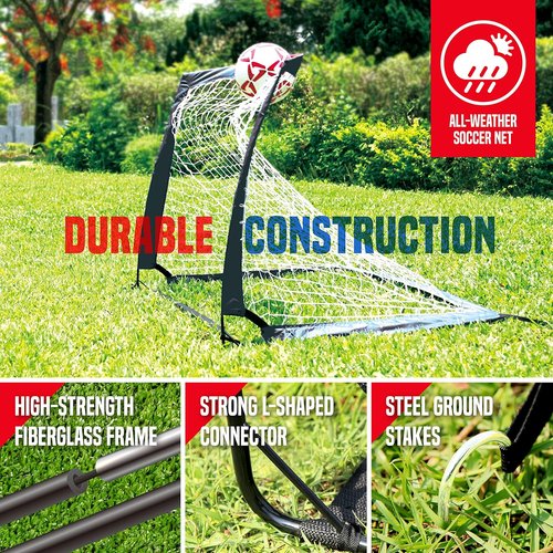NET Playz Portable Soccer Goal - Easy Fold-Up Design for Training | 4ft x 3ft Size