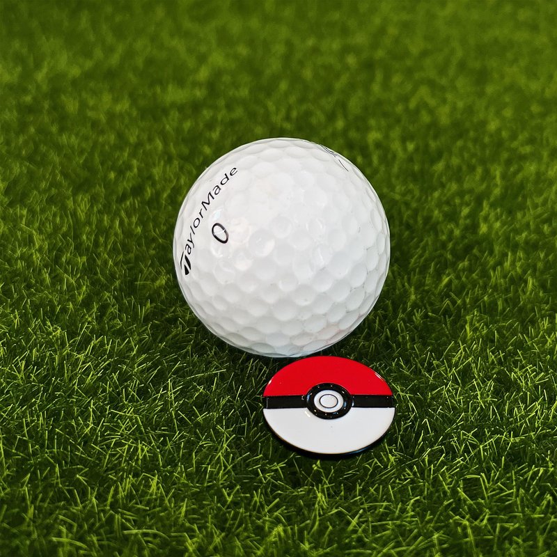 Play and Repeat Gotta Golf em All Japanese Anime Golf Ball Marker with Magnetic Hat Clip - Funny Golf Gift for Men, Kids - Golf Accessories and Gifts