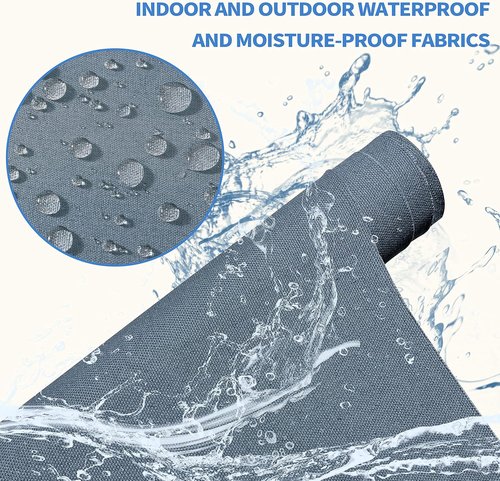KING MOUNTAIN Canvas Repair Patch - 16x60 Inch Self-Adhesive Waterproof Fabric for Sofas, Tents & More (Brown)