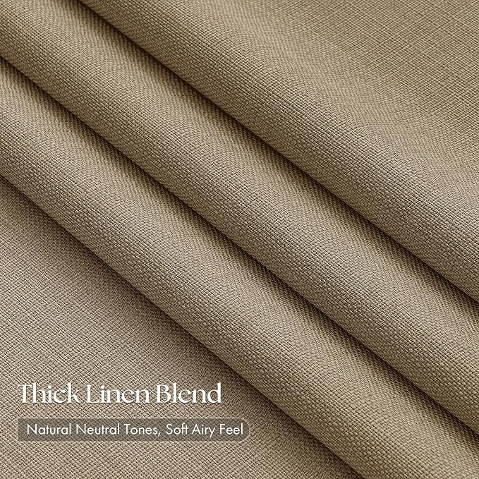 Pinch Pleated Dark Flax Curtains 90 Inches Long