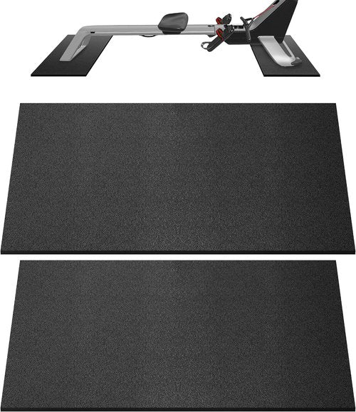 Double Mat by [Brand Name] - Compatible with Peloton Bike & Concept 2 Rowing Machine | 6mm Thickness for Floor Protection