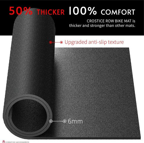 Double Mat by [Brand Name] - Compatible with Peloton Bike & Concept 2 Rowing Machine | 6mm Thickness for Floor Protection