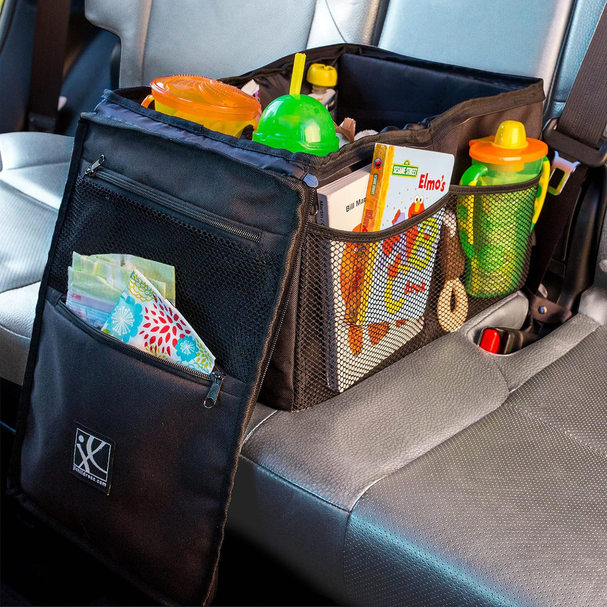 J.L. Childress Backseat Butler Family Car Seat Organizer for Road Trips